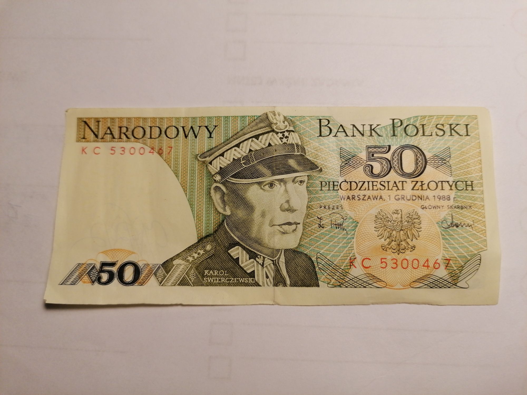 Banknot 50zł pln złotych kolekcjonerski