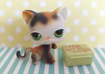 Littlest Pet Shop LPS unikatowy Kot z podniesioną łapą #27