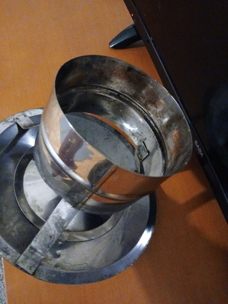 Chapéu de chaminé em inox.