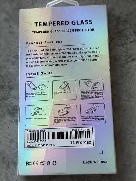 Szkło na iPhone 11 Pro Max 5 sztuk