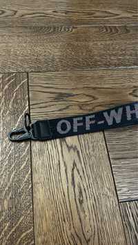 Off white brelok czarny