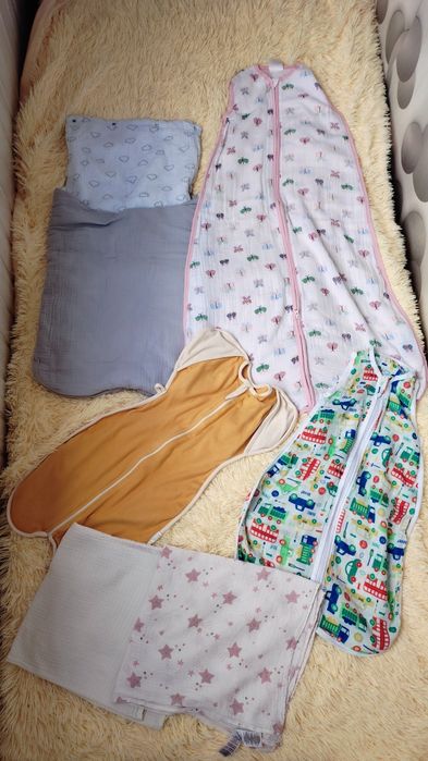 Пелюшка муслінова європелюшка спальний мішок для новонароджених