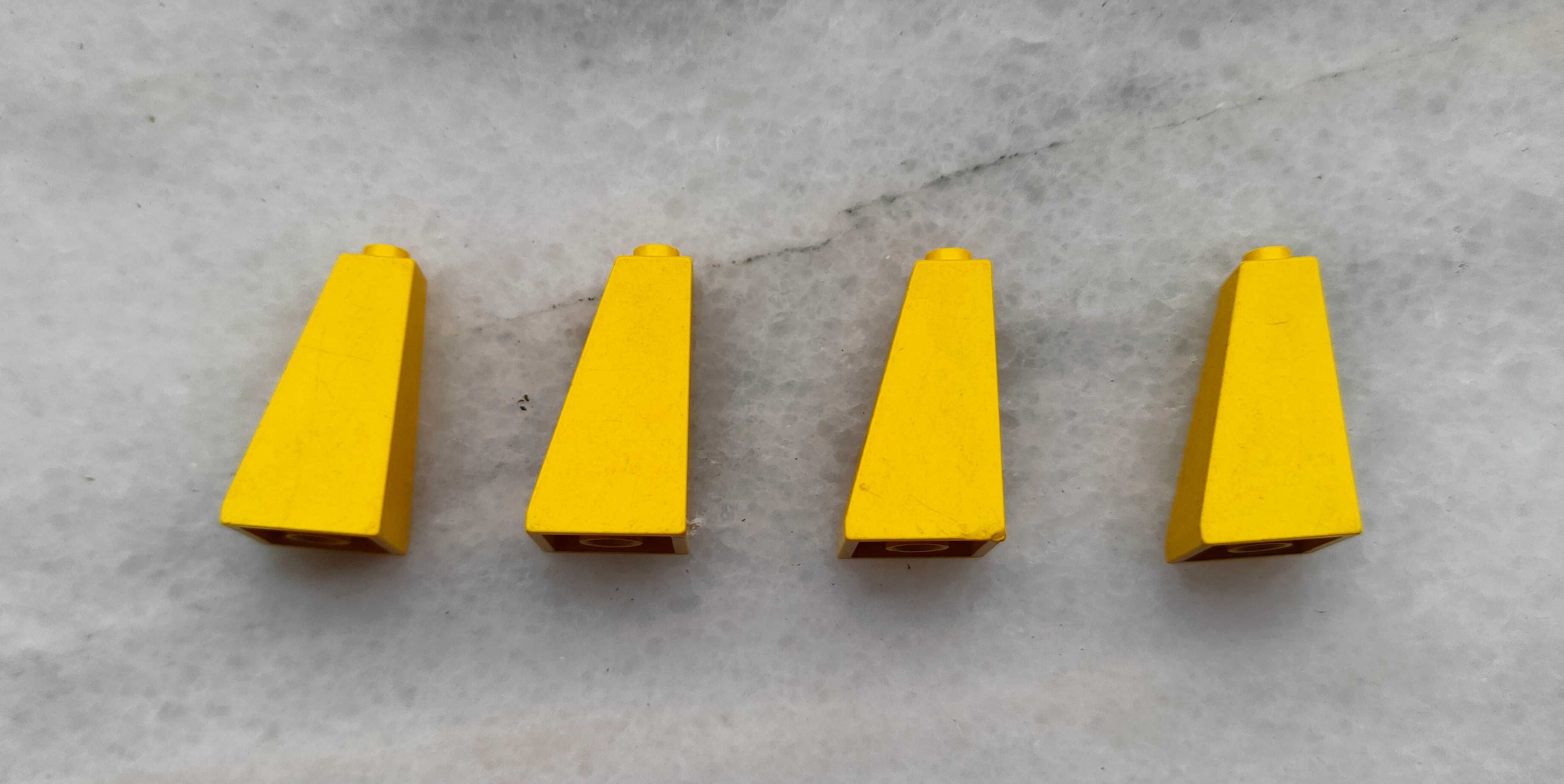 LEGO CASTLE - części 3685 - Yellow Slope 75 2 x 2 x 3 Double Convex