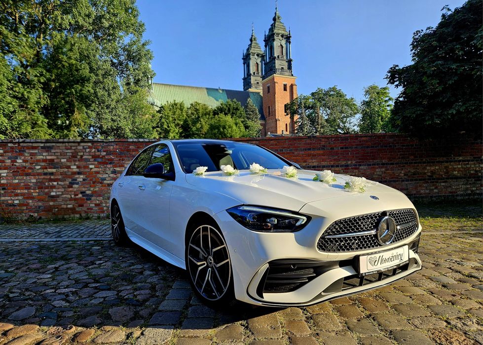 Mercedes C klasa AMG na ślub! Nowy model, luksus – WOLNE TERMINY 2026!
