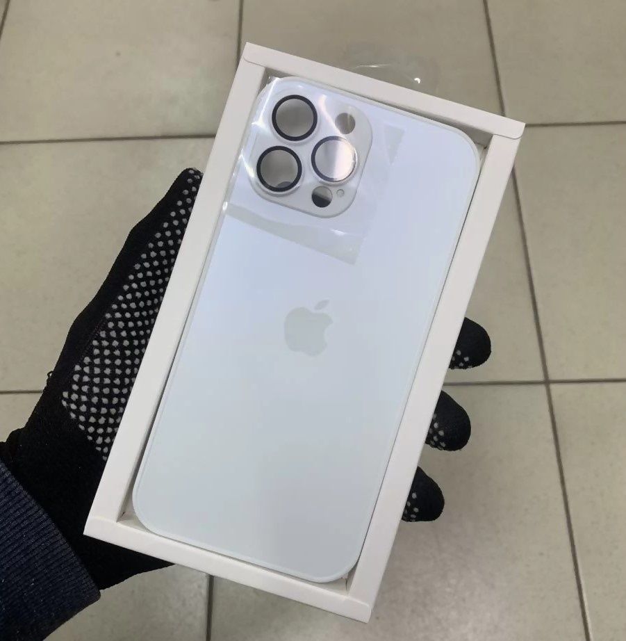 Чехол на iPhone 13 Pro Max, скляний 11 Айфон про макс Glass case