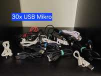 Różne kabelki - USB Mikro/B, Lightning, MiniJack