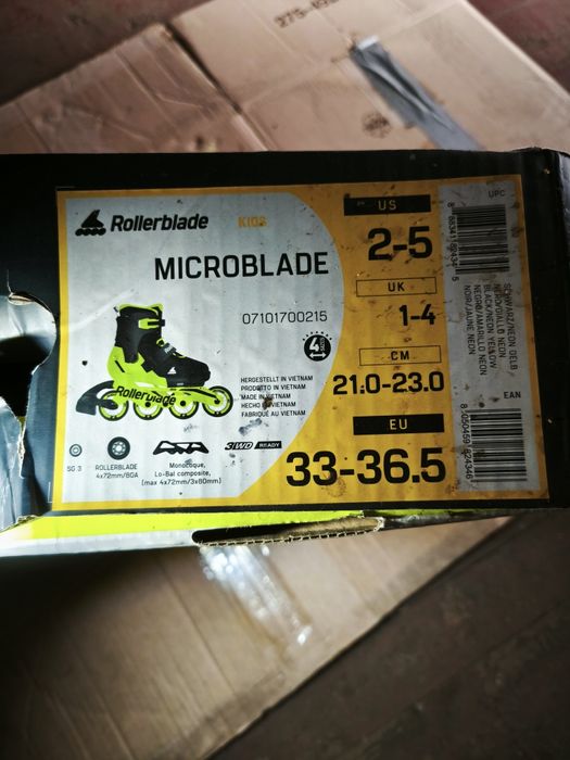 Дитячі ролики Rollerblade Kids microblade 33-36.5 EU