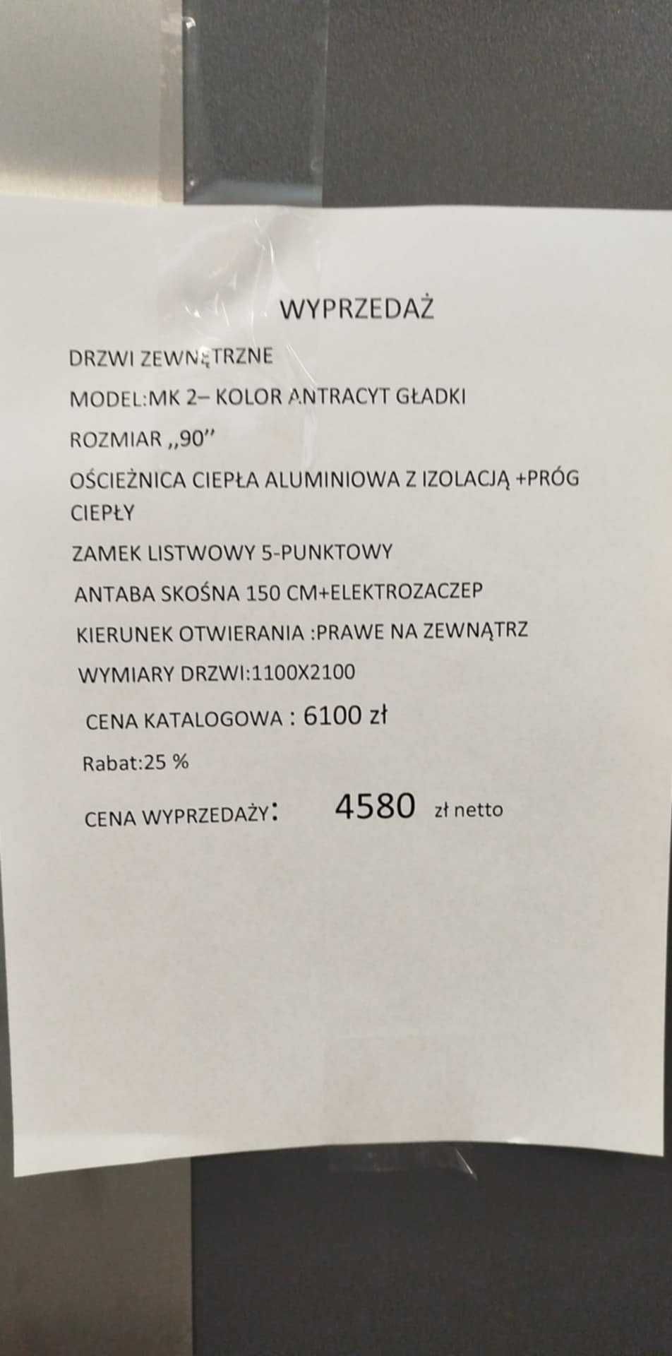 Drzwi zewnętrzne Kowalski MK02 #z38,#z53
