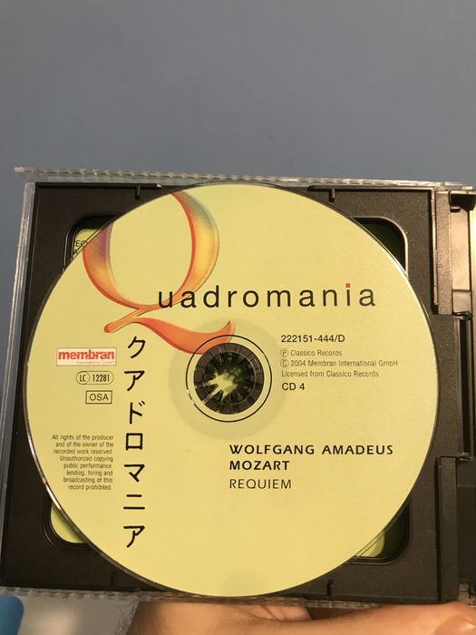 CD диски 4 in 1 Qudromania Wolfgang Amadeus Mozart Symphonies,concerto