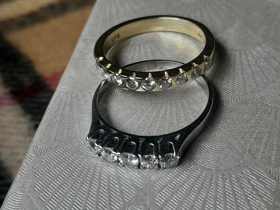 Pierścionek super cena Brylanty 0.44ct Złoto 585 WYCENA