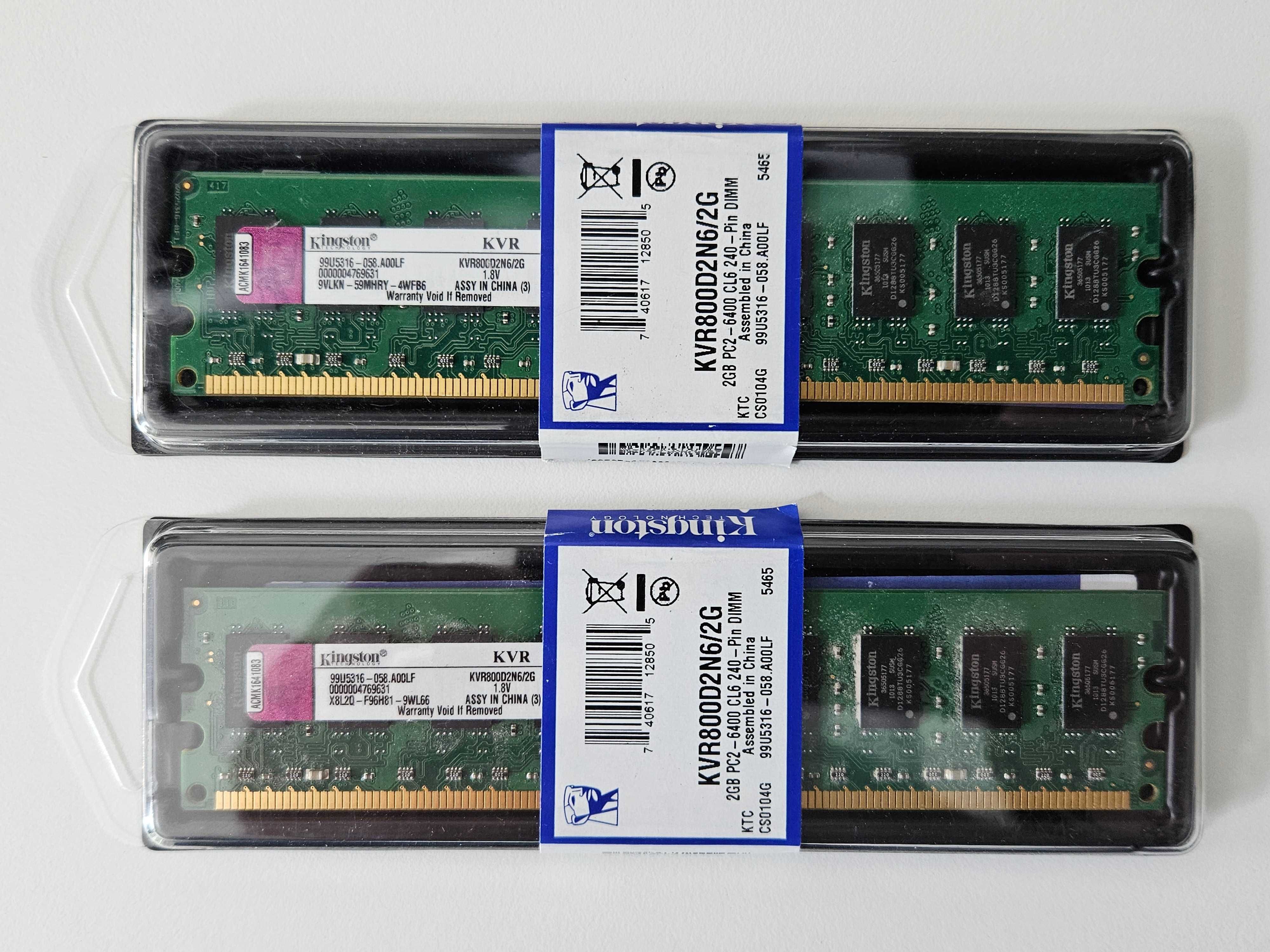 Pamięć RAM DIMM DDR2 Kingston 4GB (2x2GB) 800MHz CL6