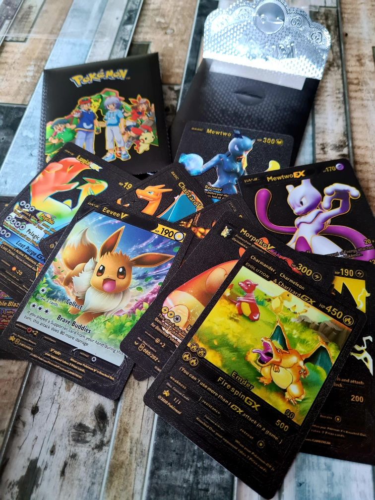 Nowy super zestaw kart Pokemon w etui - zabawki