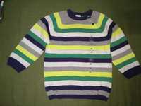 Nowy sweter chłopiec 92 paski zielone