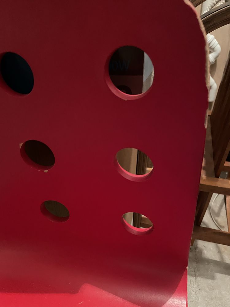 Krzesełka dziecięce IKEA regulowane obrotowe czerwone 2 szt
