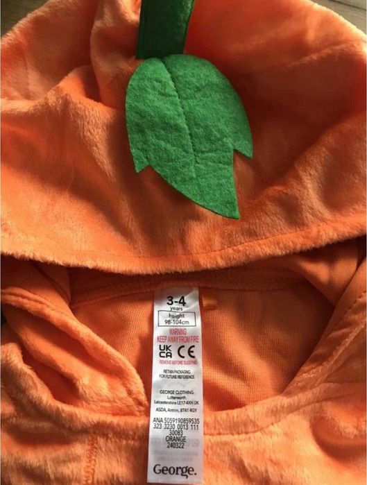 Костюм кігурумі гарбуз гарбуза 3-4 р helloween