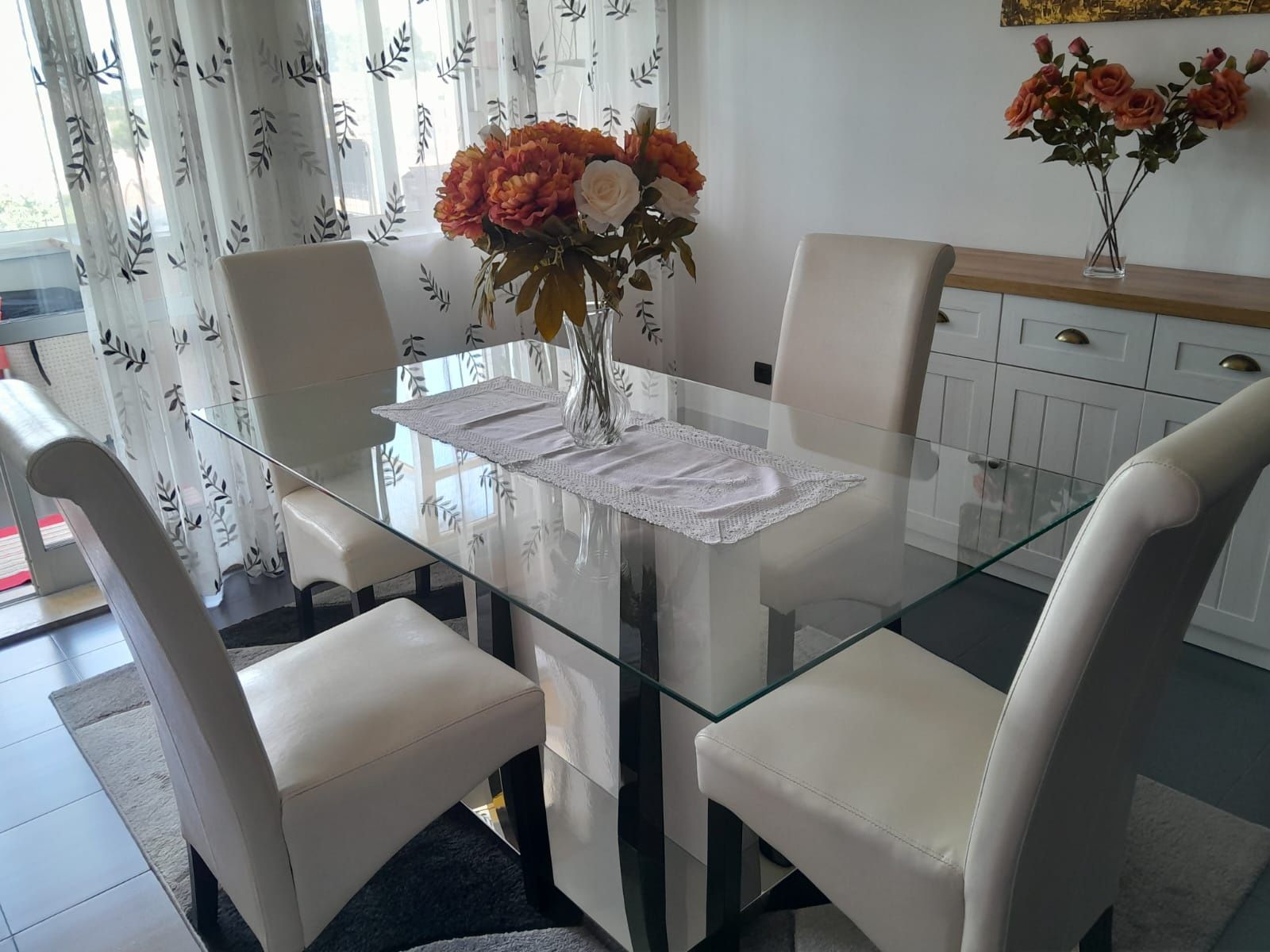 Mesa de vidro cozinha