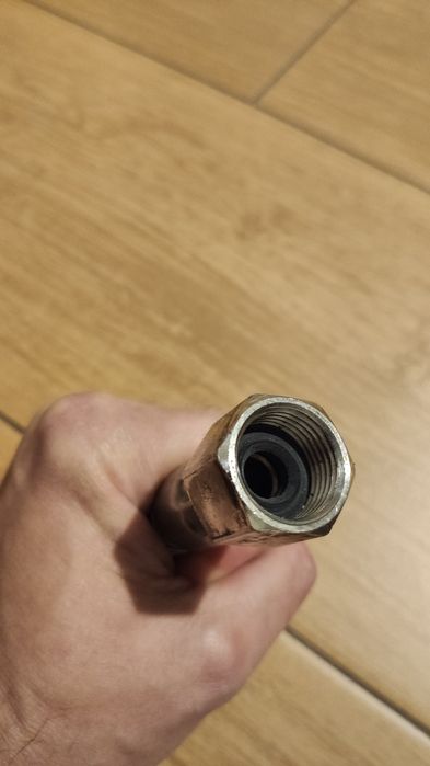 Gazowy przewód elastyczny w oplocie z szybkozłączką o długości 1 m