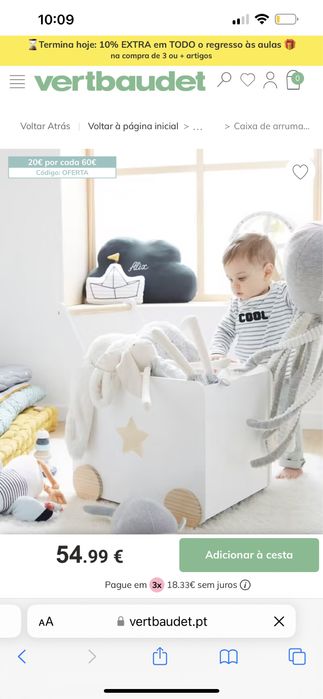 Caixa de guardar brinquedos da verbeut