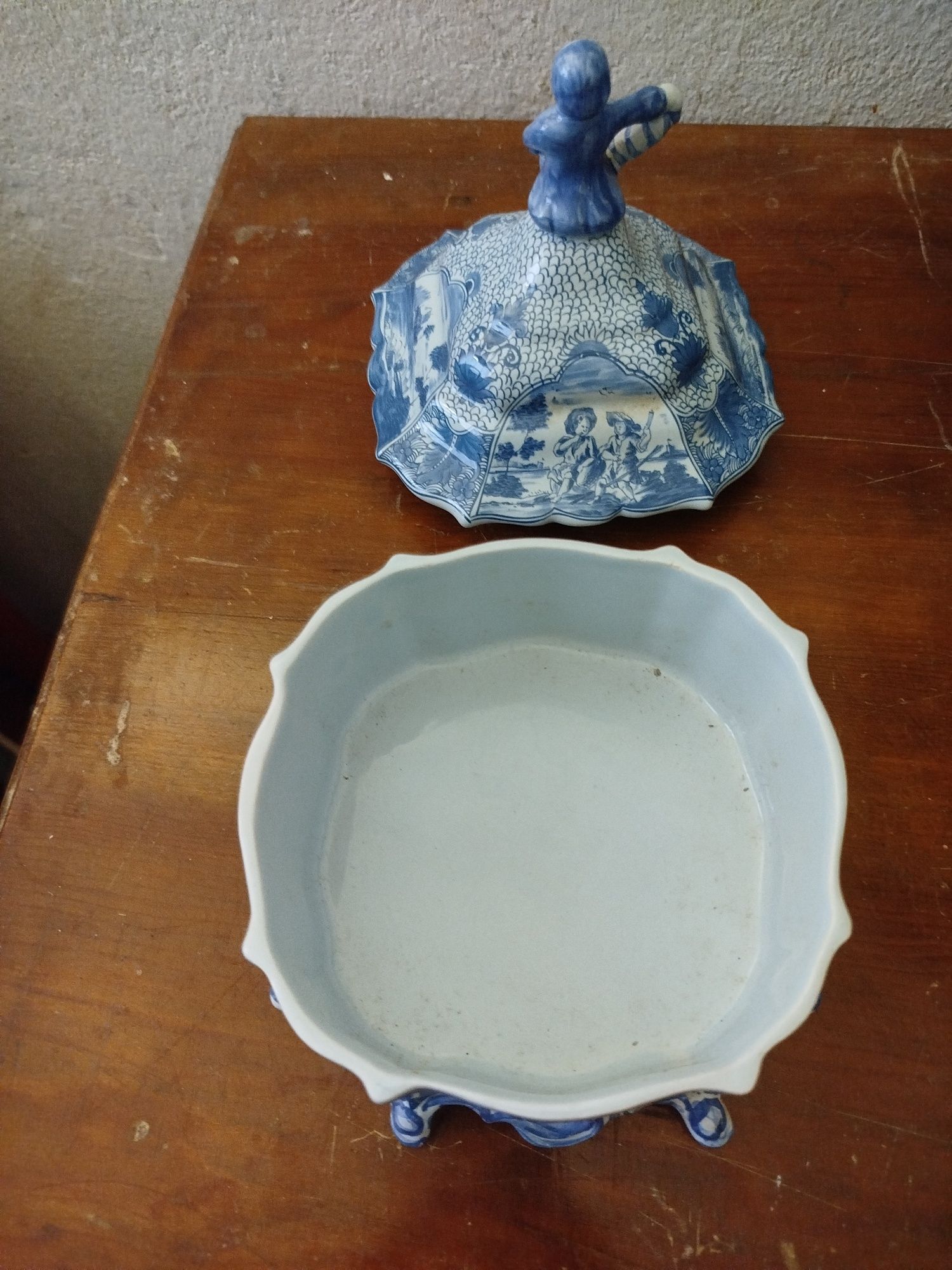 Caixa de Tabaco Faiança de Delft ca.1775 P.N.Q 1625