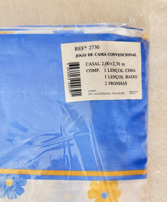 Conjunto de lençóis cama casal NOVOS