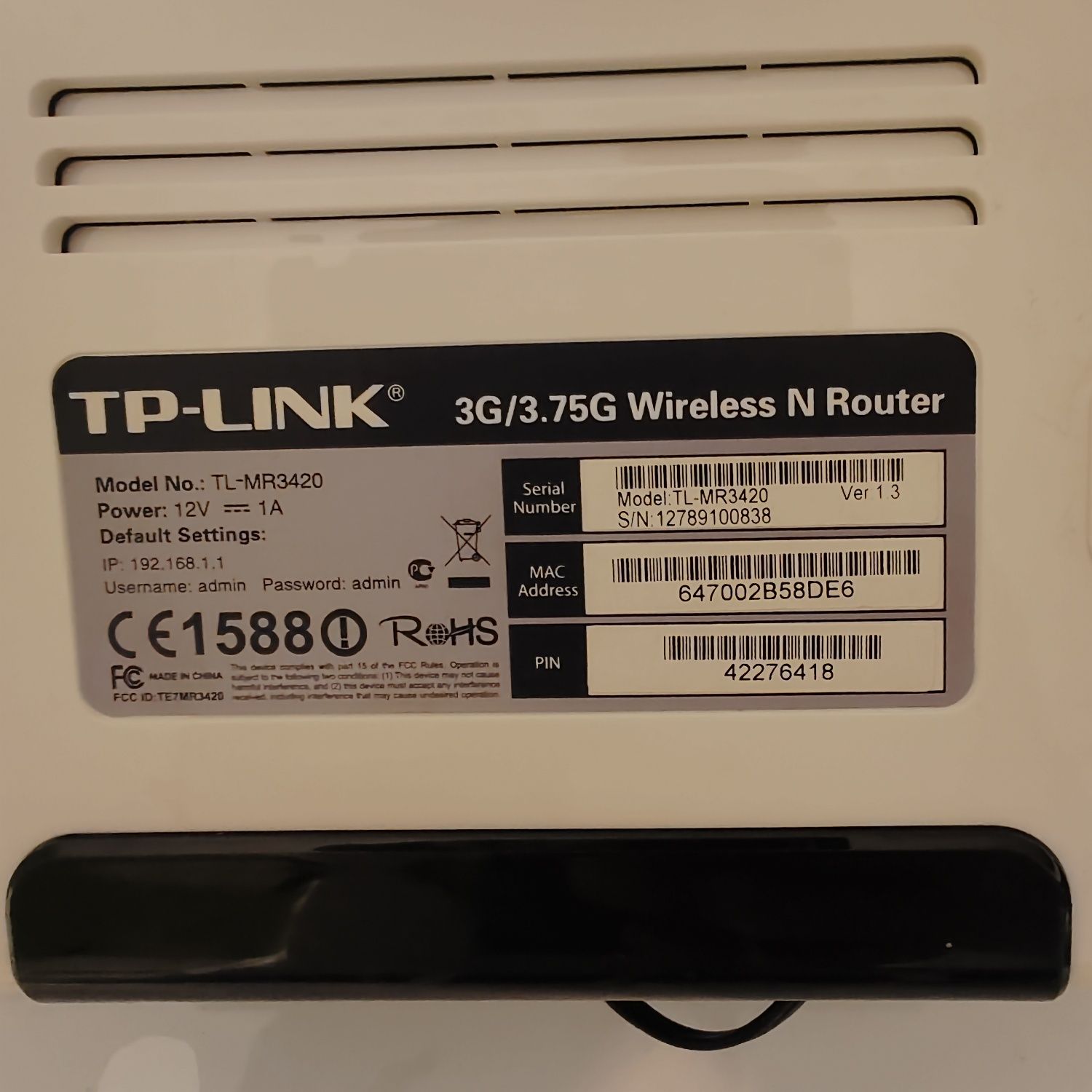 Bezprzewodowy router TP link MR3420