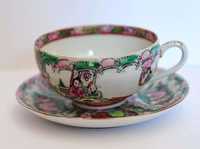 Chávena de chá porcelana chinesa - decoração Mandarim