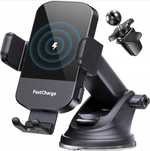 Ladowarka Samochodowa Uchwyt Na Telefon Bezprzewodowa M12 2w1