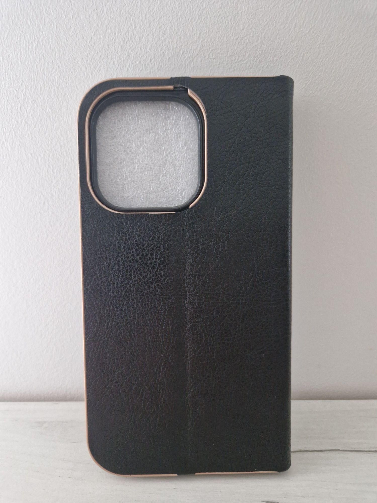 Kabura Book z ramką do Iphone 14 Pro Max czarna