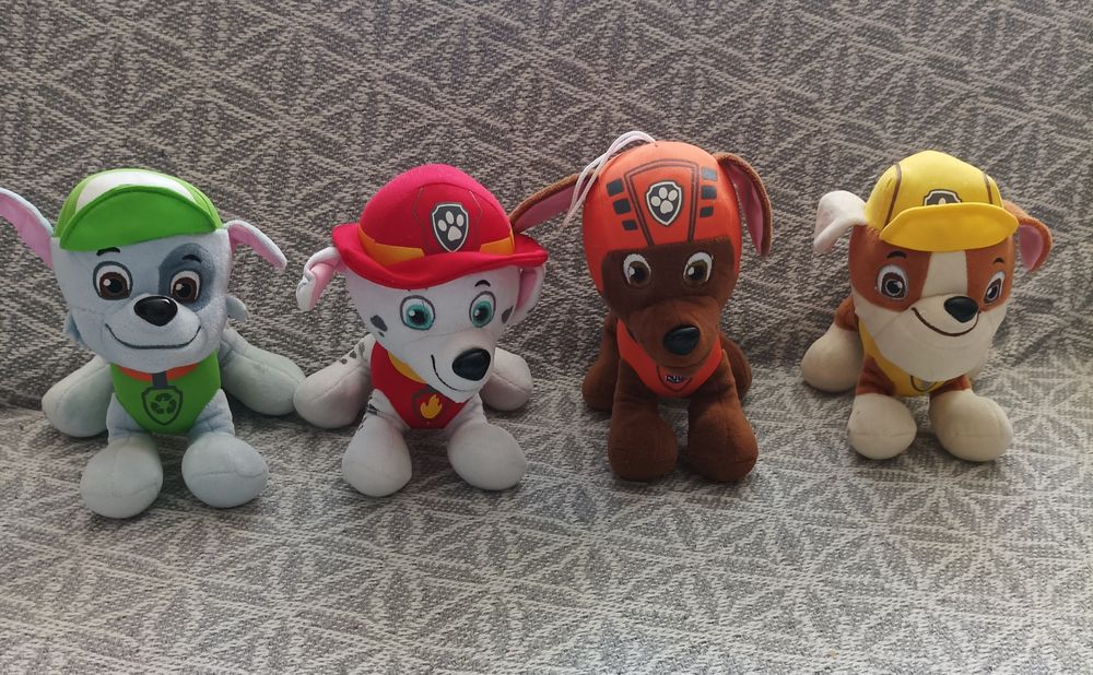 Psi patrol 4 maskotki Marshall Rocky Zuma Rubble