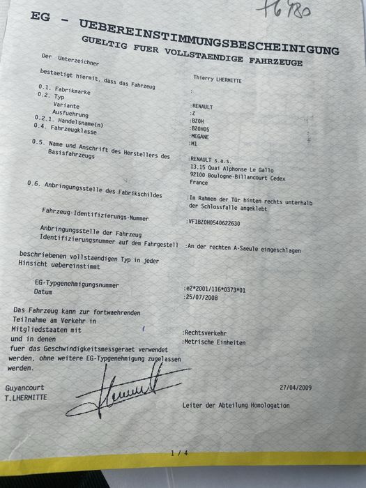 Рено меган 3 ,з рідним пробігом