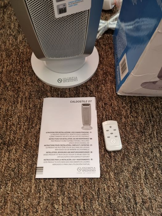 Termowentylator grzejnik farelka elektryczny na pilota