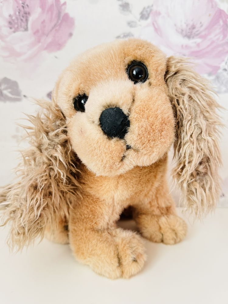 Maskotka pluszak pies Cocker Spaniel, beżowy piesek