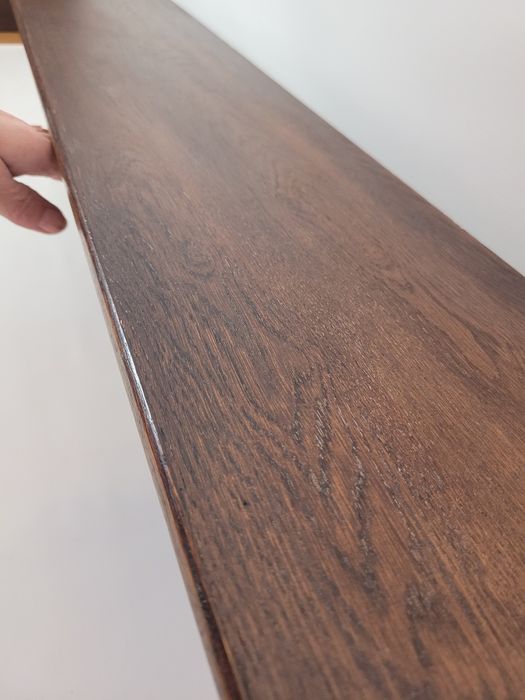 Dębowy wieszak z półką