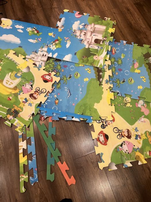 Mata dziecieca puzzle na podloge
