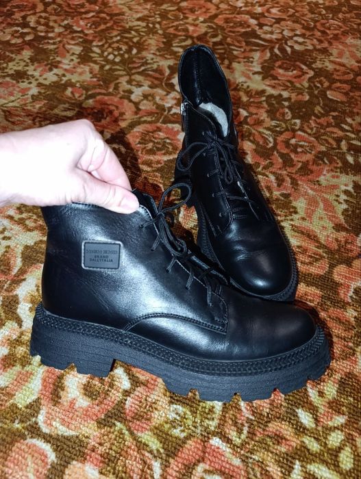 Женские зимние ботинки, натуральная кожа, 39 размер