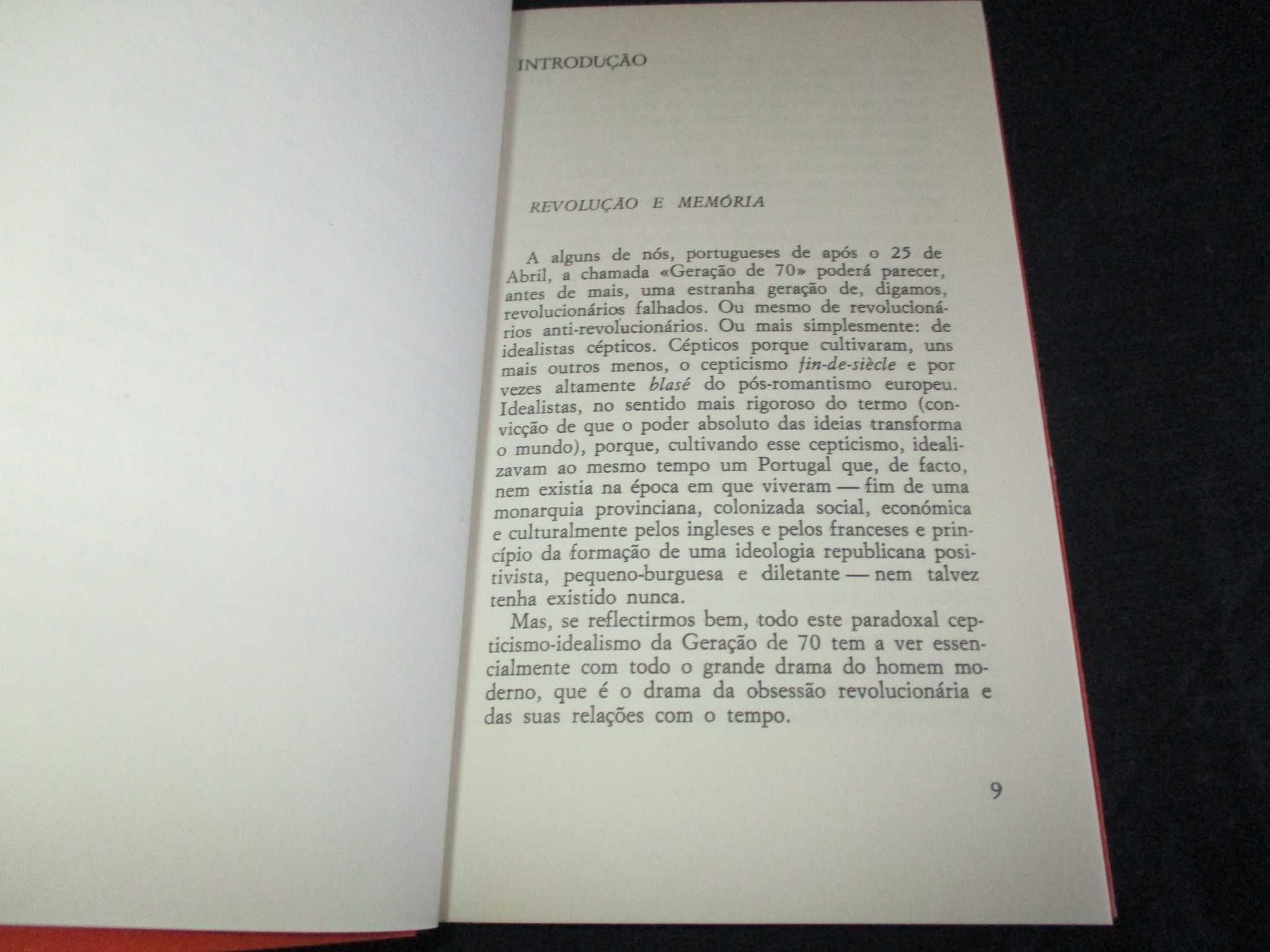 Livro A Geração de 70 revolução cultural e literária