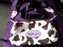 torebka w krowie łaty cow print