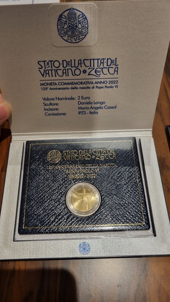 2 euro Vaticano 2022 (Madre Teresa de calcuta e Papa Paulo VI)