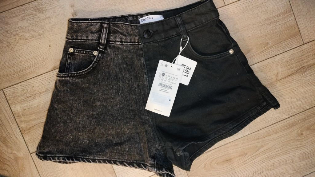 Spodenki jeansowe nowe Bershka rozm 34 XS