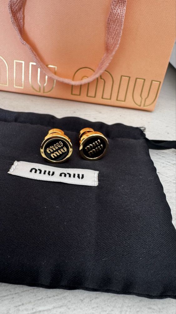 Сережки Miu Miu ідеальний стан, оригінал