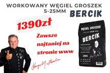 Polski Węgiel - Workowany GROSZEK BERCIK 5-25mm - 26/28MJ - 1 tona