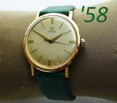 OMEGA zegarek męski VINTAGE 1958 | ZŁOTO 14k | Manualny kaliber 520