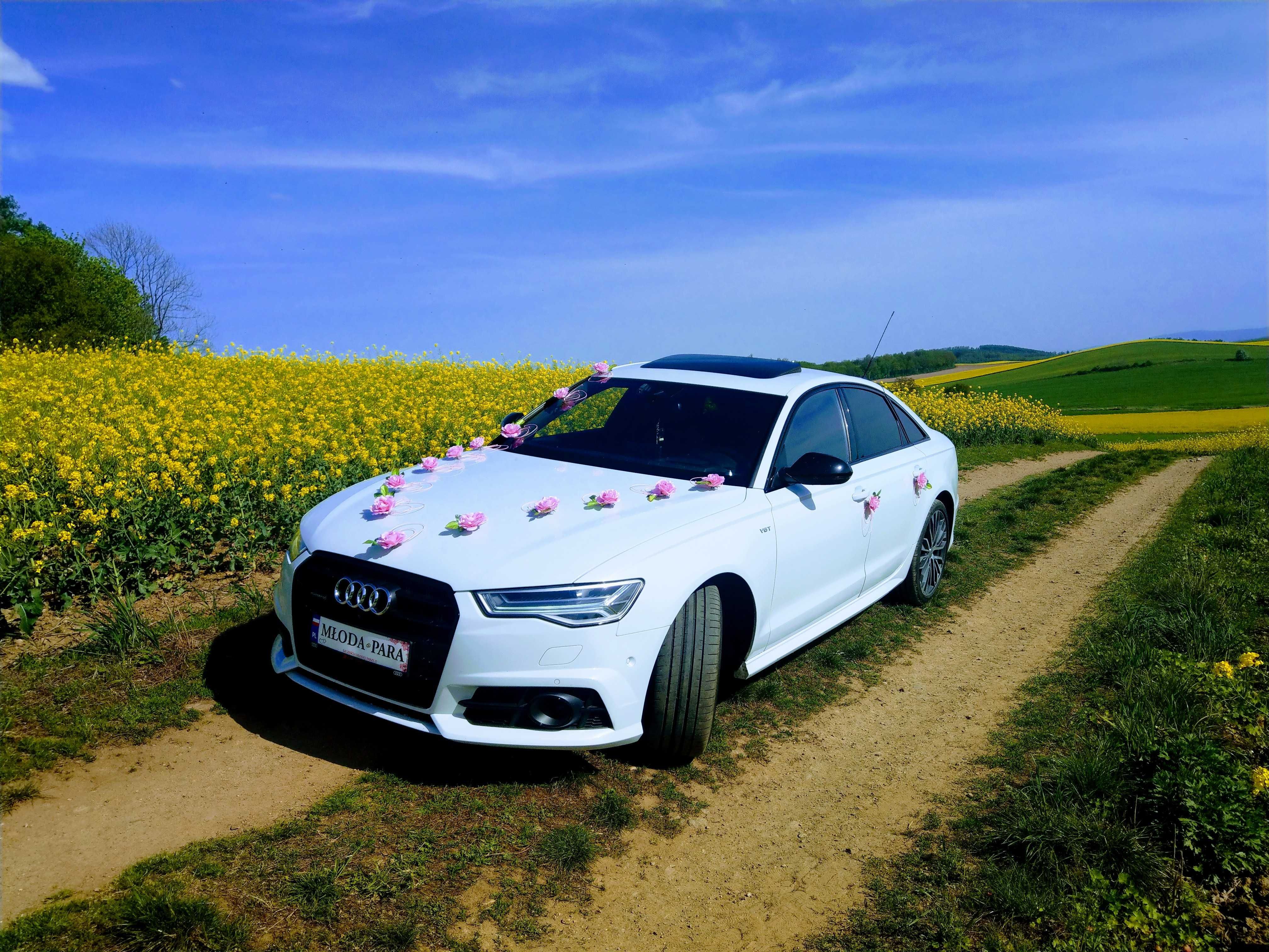 Auto Do Ślubu!!! Piękne Audi A6 Limuzyna Biała Perła!!!