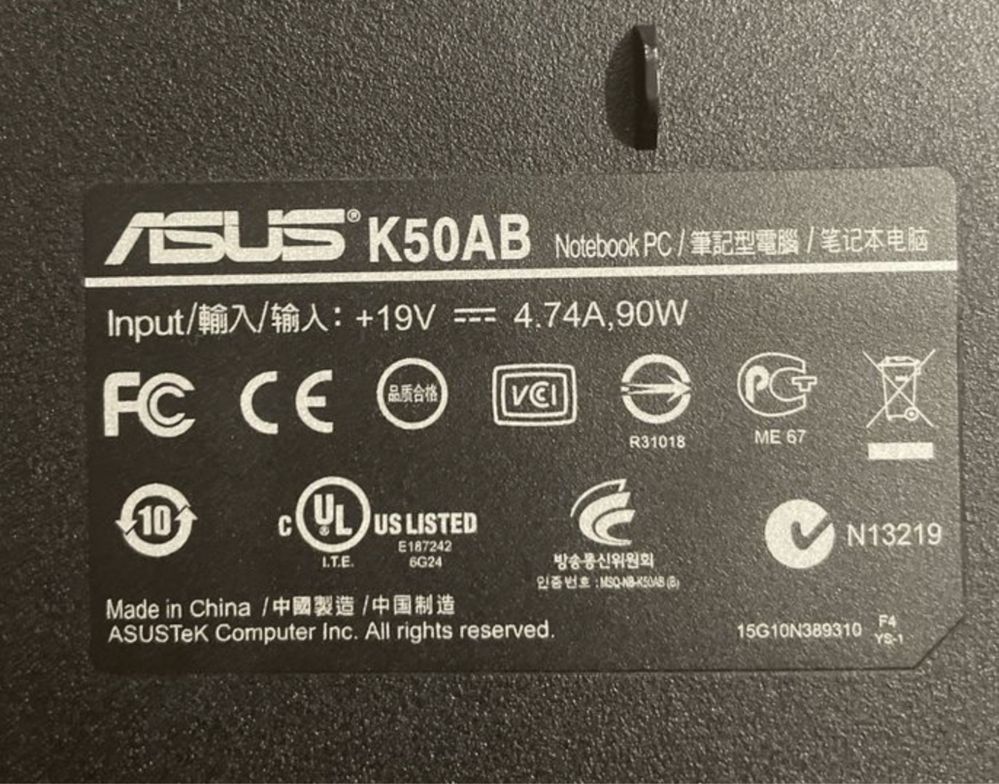 Laptop uszkodzony Asus