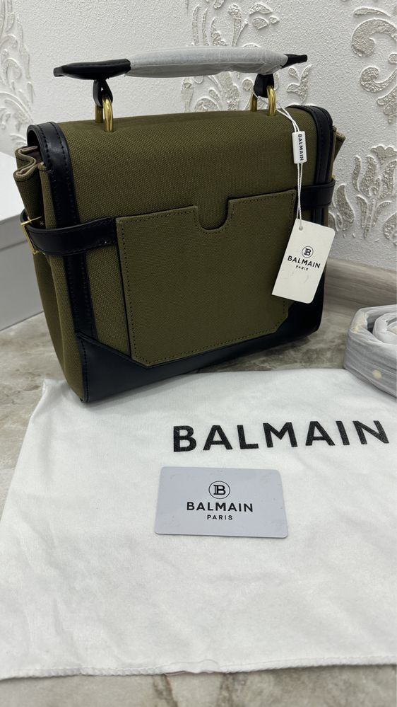 В наличии!!!Сумка новая Balmain хаки