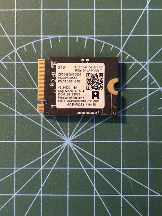 Dysk Seagate FireCuda 2TB NVMe M.2 2230 jak nowy
