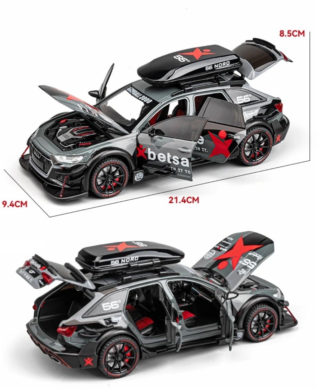 Model Sportowe Audi RS6 Skala 1/24 Nowy