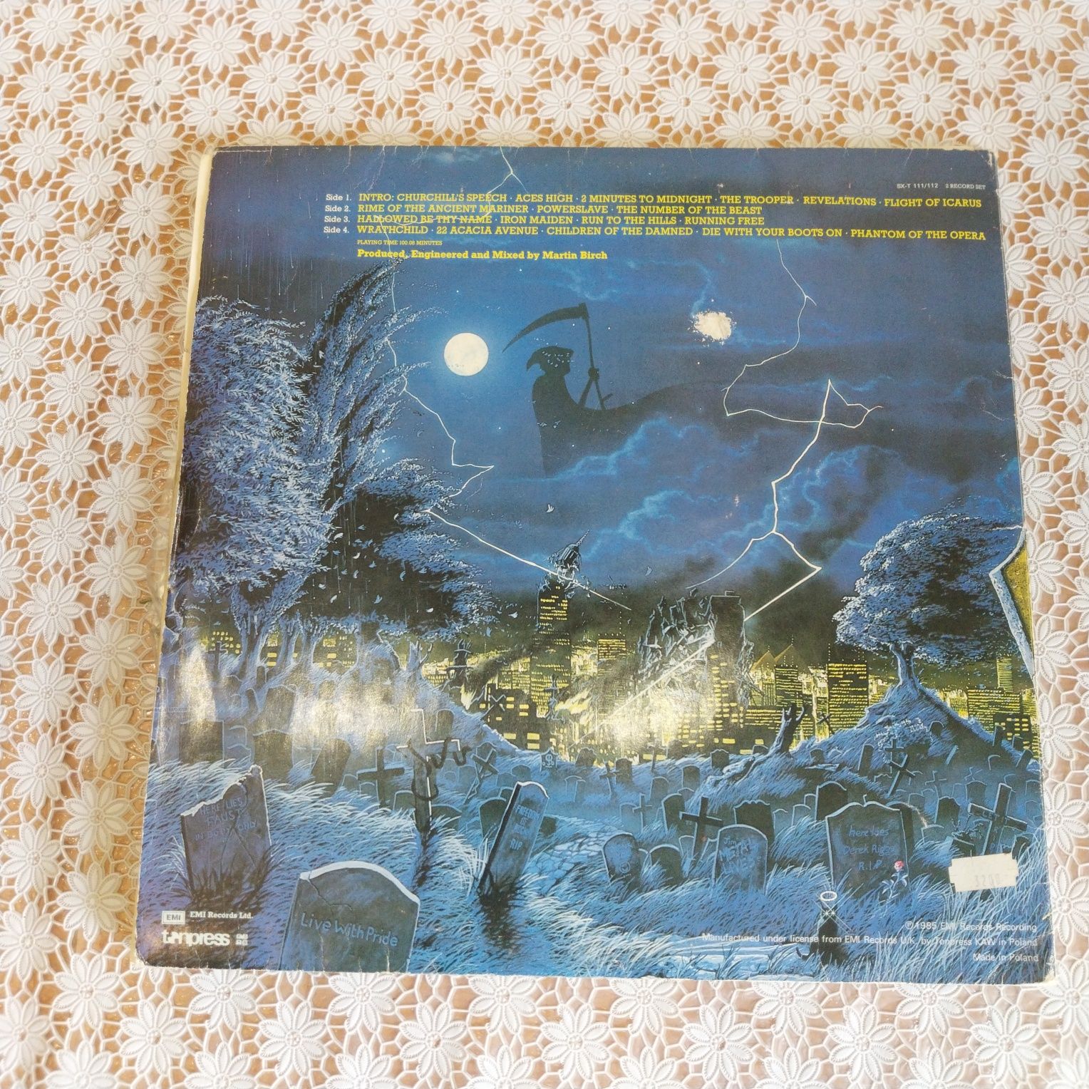Iron Maiden  Live After Death .Płyta 2x winylowa 1985