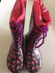 Botas de chuva galochas Gioseppo T31 floridas menina