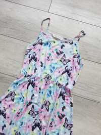 H&M sukienka motylki rozm 134-140